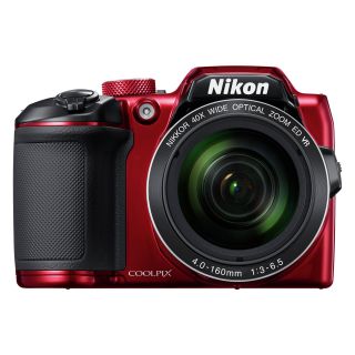 Nikon B500 16MP 40x Zoom Bridge Camera - Red