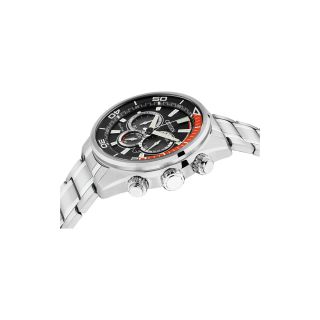 Citizen Men's Eco-Drive Orange and Black Chronograph Watch