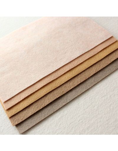 Skin Tones Merino Wool Blend Felt - 5 9x12 Sheets