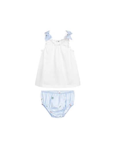 Girls 2 Piece Cotton Dress Set