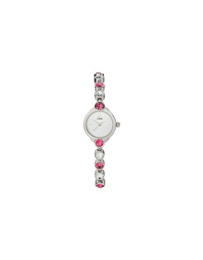 Limit Ladies' Pink Heart Triple Stone Set Watch.