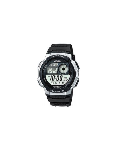 Casio Men's LCD World Time Strap Watch