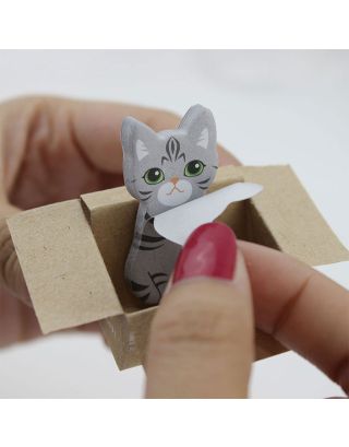 Cat Sticky Notes, kitty post its, cat memo pad, cute cats stationery