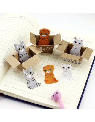 Cat Sticky Notes, kitty post its, cat memo pad, cute cats stationery