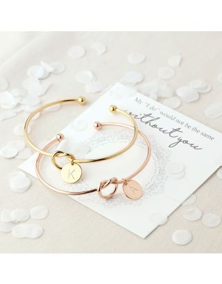 SET 2 to 9 Bulk Discount Personalized gift Initial Bracelet 