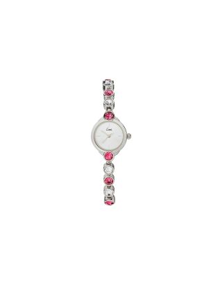 Limit Ladies' Pink Heart Triple Stone Set Watch.